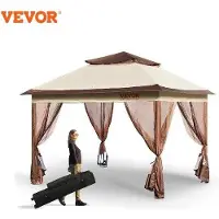 Famanu Tente de protection solaire - Résistante aux intempéries et protégée contre les UV - Beige