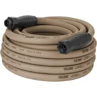 OEM Tuyau d'arrosage avec poignée rotative - Adapté à l'eau potable - 15 mètres - Marron