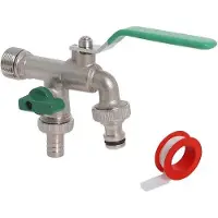 OEM Avec robinet de jardin en laiton, 1/2 pouce, pour le jardin, la machine à laver et le réservoir d'eau de pluie.