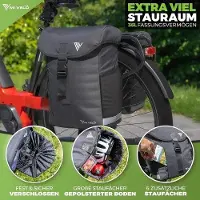 OEM Sac de cyclisme avec revêtement imperméable - Capacité de 36 litres - MIK et adaptateur - Sac pour remorque de vélo