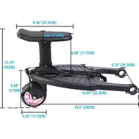 OEM Accessoires pour poussettes - Plateau en plastique - Capacité de charge max. 25 kg - Rose