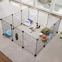 Markenlos Lit pour chien - Intérieur et extérieur - Lit pliable - Abri pour chien - Lit pour chiot
