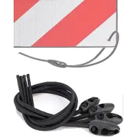 OEM Sangles réglables pour panneaux de signalisation en Italie et en Espagne, kit de fixation en 4 pièces pour porte-vélos, polyvalentes pour vélos, motos et camping, sangles réglables en longueur (60 cm)