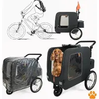 OEM Chariot 3-en-1 pour poussette - Chariot de rangement 3-en-1 - Chariot de courses - Chariot noir pour poussette