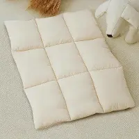 OEM Accessoires pour chiens, panier pour chien, tapis pour chien, tapis chauffant respirant pour petits chiens et chats (beige)