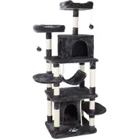 OEM Structure d'escalade pour chats - Gris foncé - 170 cm