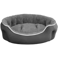 OEM Lit pour chien en métal, couleur argent, 48 x 42 x 16 cm