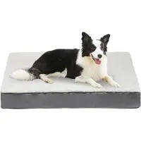 OEM Grand coussin orthopédique pour chien - Moelleux - Rembourrage hydrofuge - Matelas pour chien en forme d'œuf - Pour grands chiens - Matelas pour cage - Lavable - Antidérapant