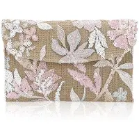OEM Sac de soirée pour femme avec bordure à paillettes (rose)