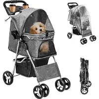 OEM Cage de transport confortable pour animaux, 15 kg, cage de voyage avec chariot, pour chiens et chats, pliable et facile à transporter.