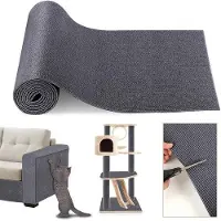 OEM Tapis anti-griffures autocollant 200 cm x 40 cm, tapis anti-griffures à poser soi-même pour portes, murs, meubles, griffoirs pour chats, gris foncé