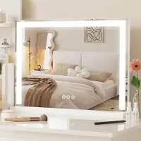 OEM Grand miroir de maquillage Azomor avec éclairage et LED à intensité variable pour un résultat optimal