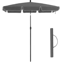 OEM Parasol de jardin rectangulaire Azomor – Polyester – Sac de transport inclus – Sans pied – Parasol pour