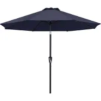 Azomor Parasol de jardin élégant avec housse imperméable et système d'inclinaison, 230 cm