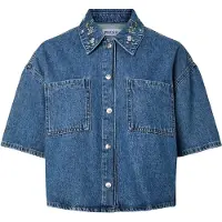Pieces Chemisier 'PCSKY' bleu denim