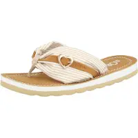 s.Oliver : Chaussures pour hommes, sandales, tongs, chaussures d'intérieur, couleur marron, style décontracté