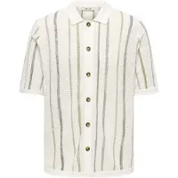 Only & Sons Vestes en maille 'ONSTobby' bleu fumé / vert clair / blanc