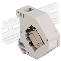DeLOCK Hutschienenadaptermit Keystonemodul RJ45