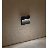 CENTURY SEGNAPASSO LED PASEO QUADRATO Applique d'extérieur noire 4 W 4000 K IP54