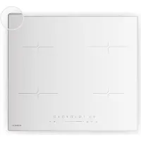 Klarstein Velaire Plaque Induction 60cm - 4 Zones, 7000W Boost, Curseur Tactile, Minuterie, Sécurité Enfants, Vitrocéramique, Plaque Cuisson Induction Encastrable, Design Minimaliste, Blanc