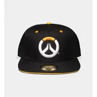 Overwatch Hommes, Casquette, Casquette Snapback Logo, Noir, (Taille unique)