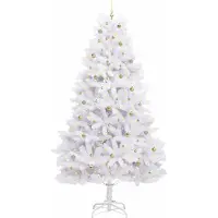 vidaXL Sapin de Noël Artificiel à Branches Articulées Blanc 300 cm