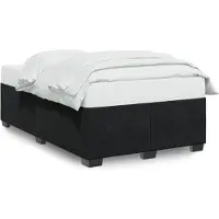 vidaXL Cadre de lit sans matelas noir 120x190 cm velours