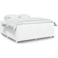 vidaXL Cadre de lit blanc 180x200 cm similicuir