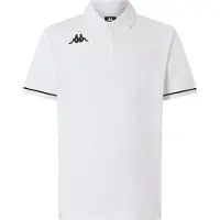 Kappa Barli Short Sleeve Polo Blanc M Homme