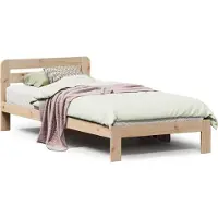 vidaXL Lit en bois massif sans matelas 120x200 cm en pin