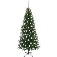 vidaXL Sapin de Noël artificiel avec 300 LED Vert 180 cm PE et PVC