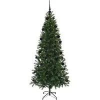 vidaXL Sapin de Noël artificiel avec 300 LED Vert 210 cm PE et PVC