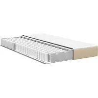 vidaXL Matelas de Lit avec matelas Vert 120 x 200 cm tissu