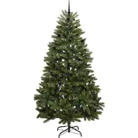 vidaXL Sapin de Noël artificiel avec 300 LED Vert 240 cm PVC et métal