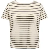 ONLY Carmakoma T-shirt 'CARJana' noir / blanc