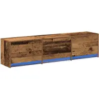 vidaXL Armoire TV Vieux bois Matériau dérivé du bois