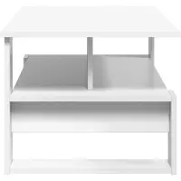 vidaXL Table basse blanche 90 x 50 x 40 cm Bois composite