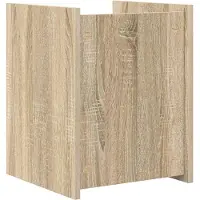 vidaXL Étagère à revues Chêne Sonoma 35 x 35 x 45 cm Matériau dérivé du bois