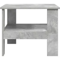 vidaXL Table basse Béton Gris 57 x 55 x 45 cm Bois composite