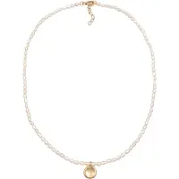 Elli PREMIUM Chaîne or / blanc perle