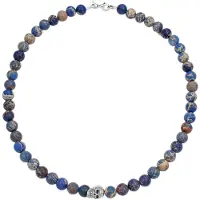 KUZZOI Chaîne beige / bleu / marron / roseau