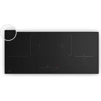 Klarstein Velaire Plaque Induction 90cm - 4 Zones, 7000W Boost, Curseur Tactile, Minuterie, Sécurité Enfants, Verre Céramique, Plaque Cuisson Induction Encastrable, Noir