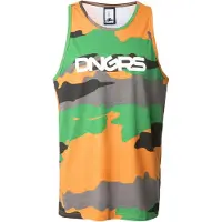 Dangerous DNGRS T-Shirt vert / kaki / orange / blanc