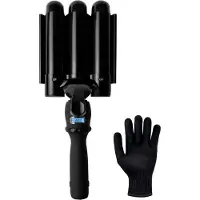 VAIVE Gaufrier 32 mm - Ondes de plage - Fer à boucler - Fer à boucler - Waver - Revêtement céramique