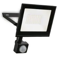 Briloner Projecteur LED d'extérieur avec détecteur de mouvement 14 x 19 cm rectangulaire 30 W 2700 lm 4000 K blanc neutre IP65 noir - Éclairage pour jardin garage allée