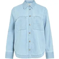 ROUGE EDIT Chemisier bleu clair