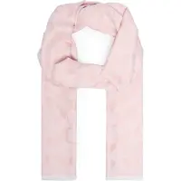 Coach Écharpe 'Signature C-Stola' rose clair / blanc cassé