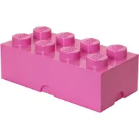 LEGO Boîte de rangement - 8 Boutons - 50x25x18 - Rose - - UneTaille - Boîte