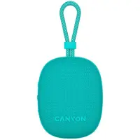 Canyon OnMove 12, enceinte portable Bluetooth v5.3, 5W, TWS, IPX7, 12 heures, charge USB-C, vert menthe