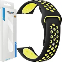 Beline Watch Strap 20Mm Sport Silicone Black/Yellow Box